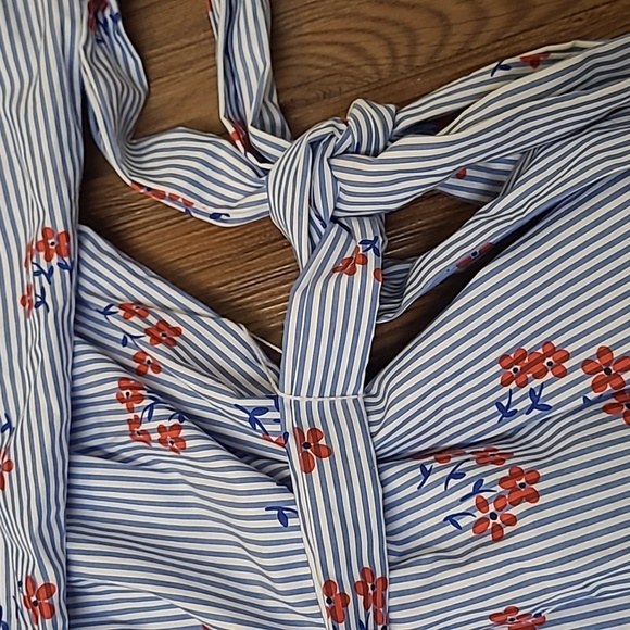 Boden Blue and White Striped Dress with Red AccentsNEW - Picture 6 of 16